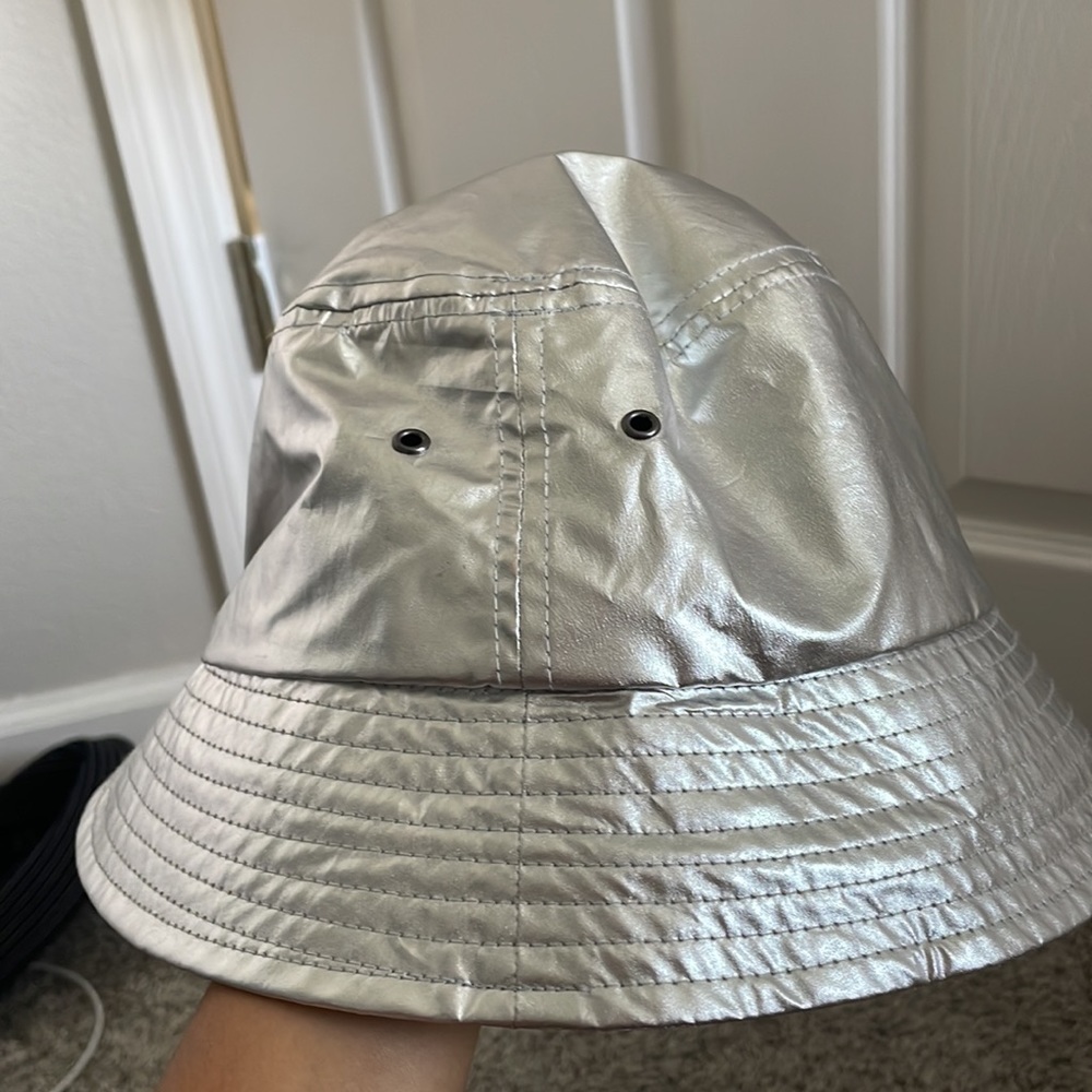 Bucket hat silver, new